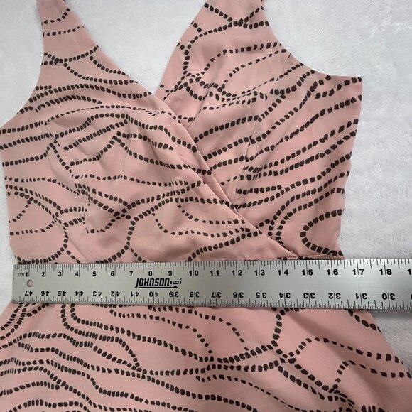 Cabi Womens Sophia Tank Top Size 12 Pink Gray Printed Sleeveless Blouse Casual - Picture 8 of 10